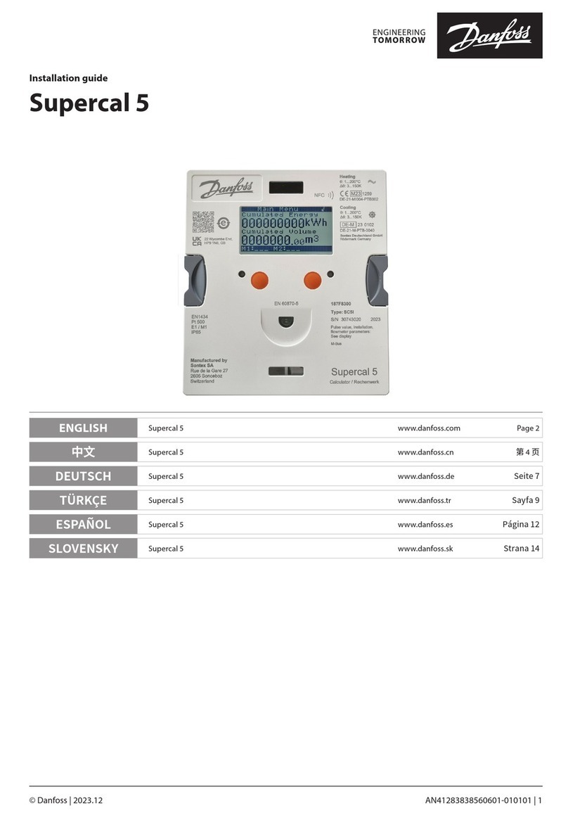 Danfoss Supercal 5 installation guide
