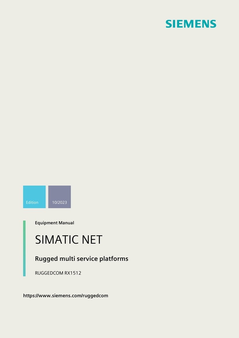 Siemens SIMATIC NET RUGGEDCOM RX1512 Technical Document
