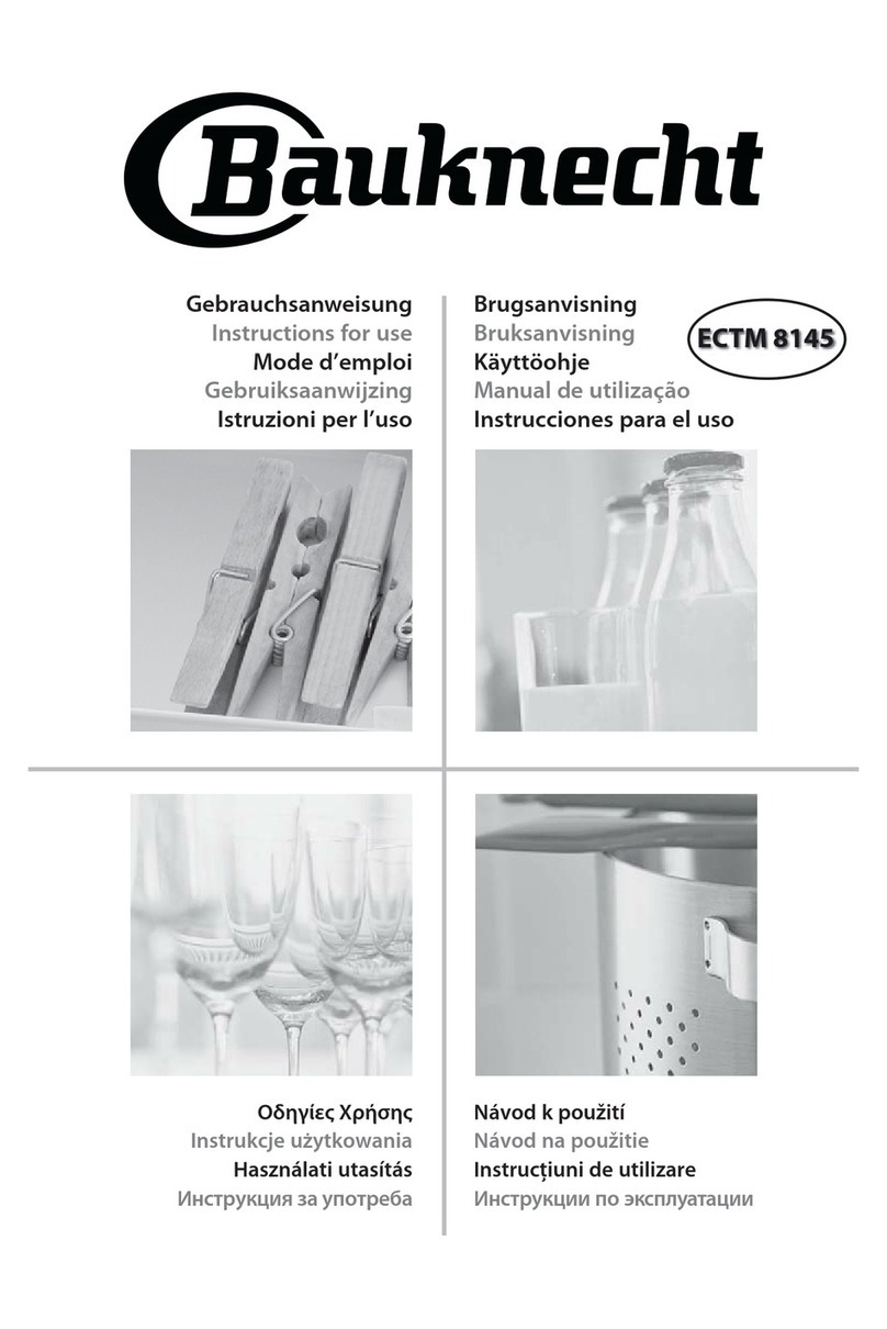 Bauknecht ECTM 8145 Instructions for use