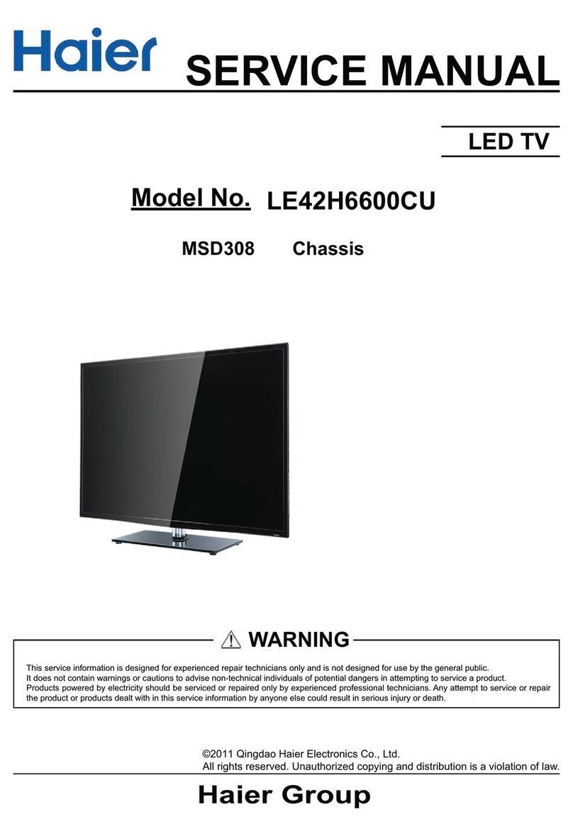 Haier LE42H6600CU Service manual