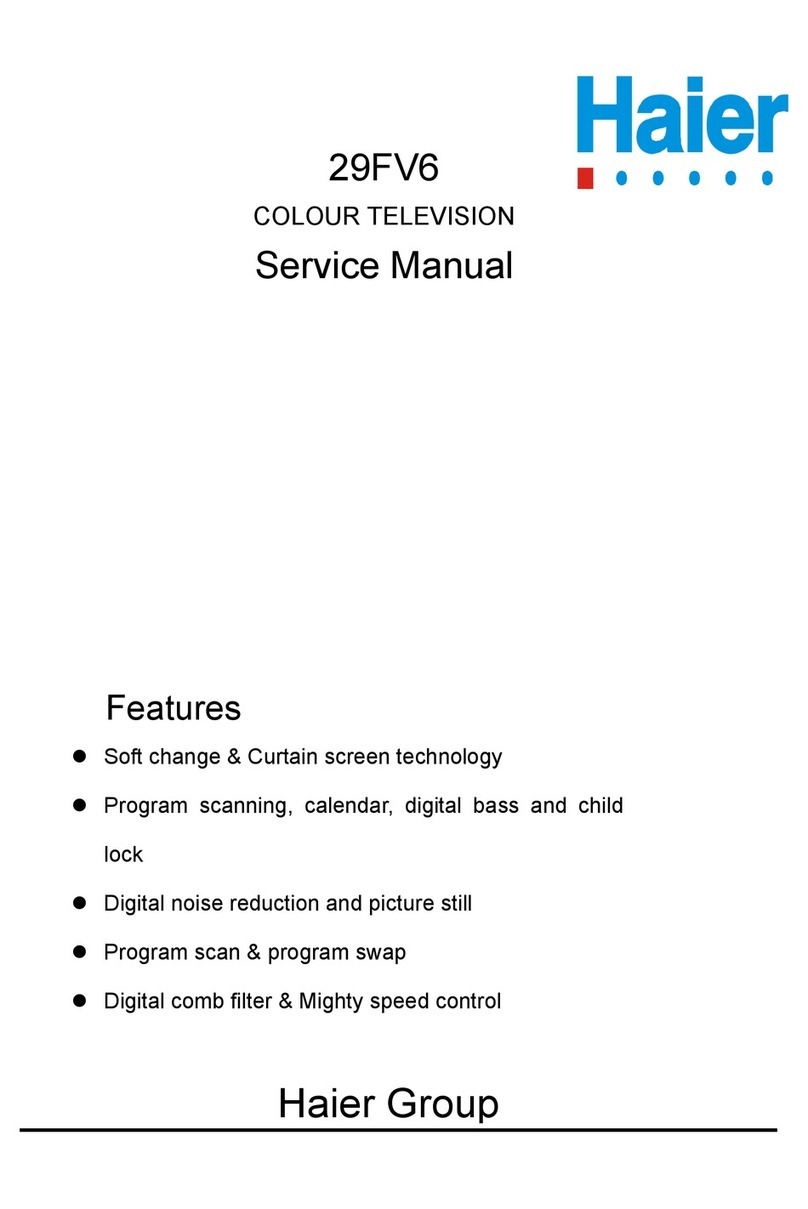 Haier 29FV6 User manual Haier 29FV6 User manual