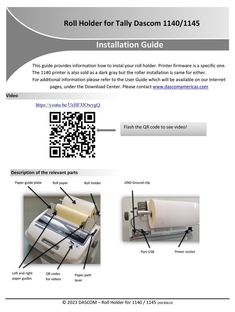 Tally Dascom 1140 User manual