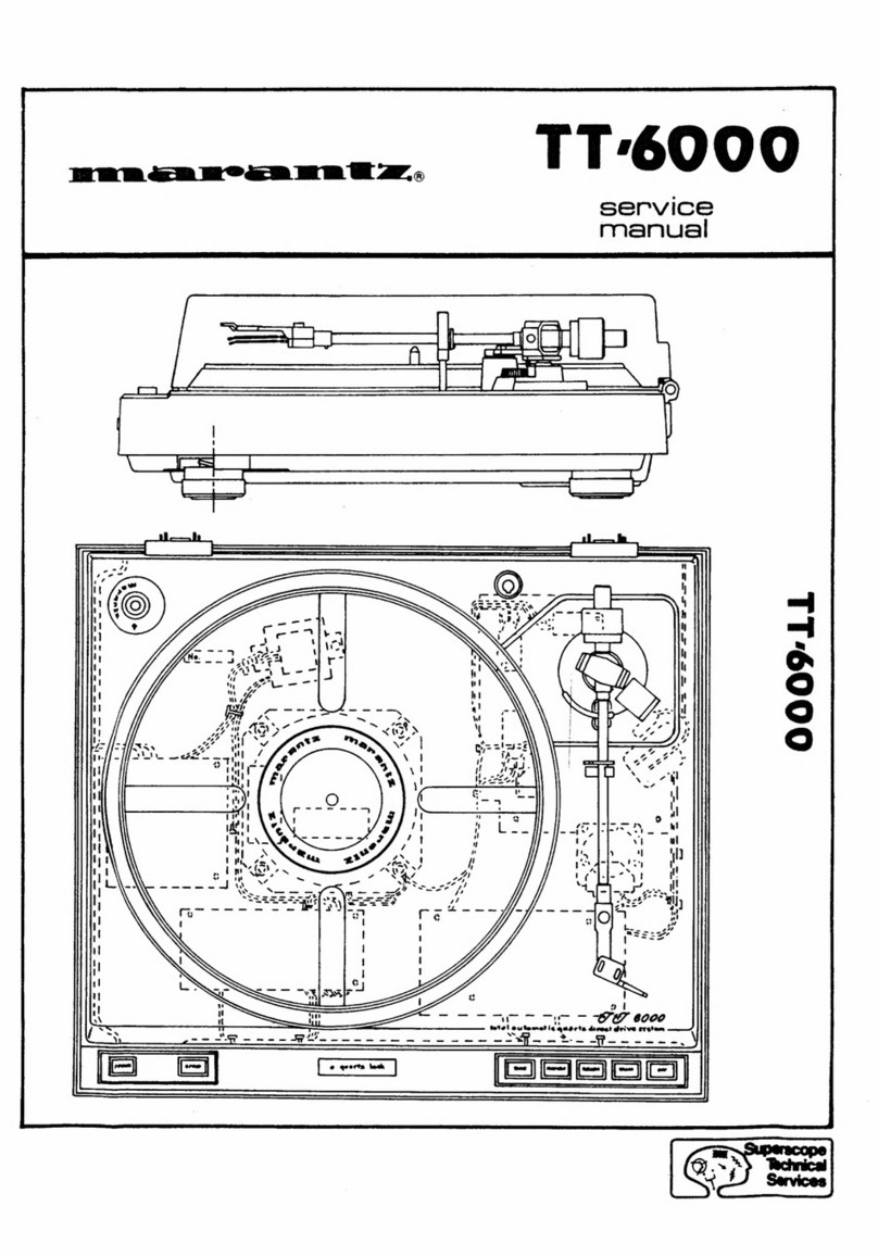 Marantz TT-6000 Service manual