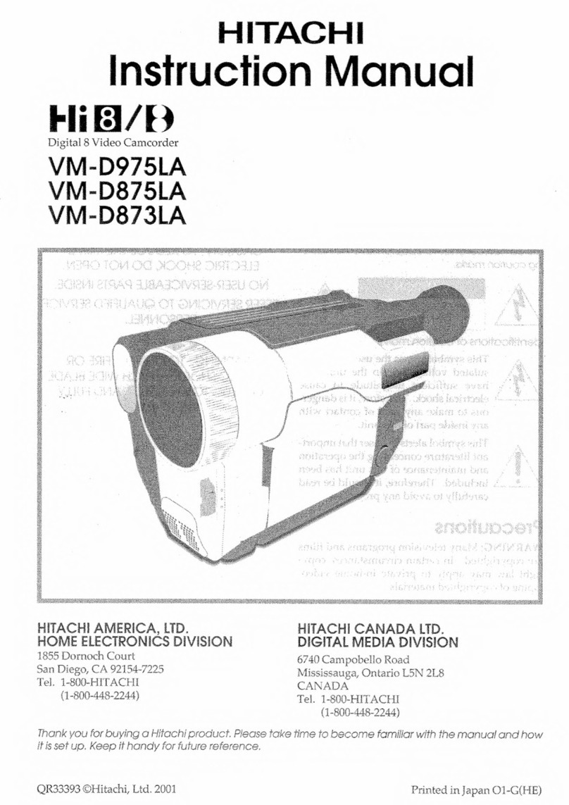 Hitachi VM-D975LA User manual