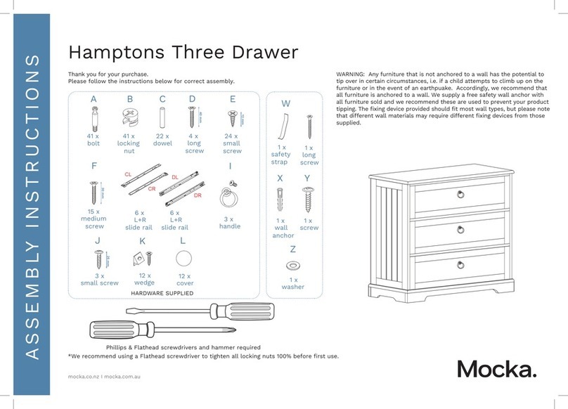 Mocka Hamptons User manual Mocka Hamptons User manual