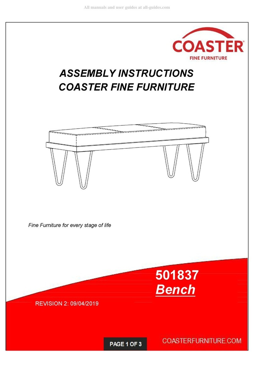 Coaster 501837 Assembly instructions