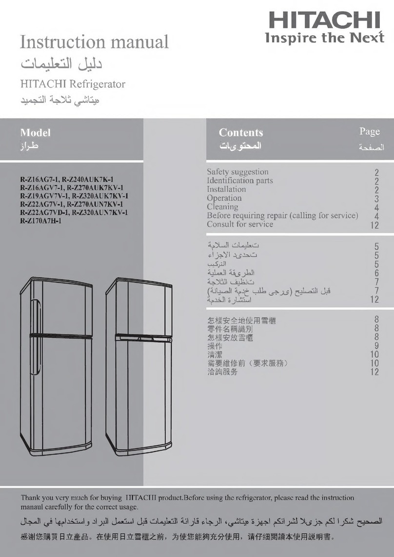 Hitachi R-Z16AG7-1 User manual