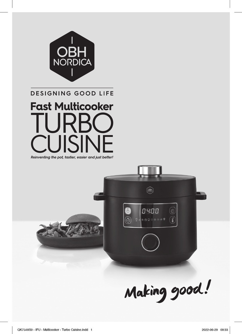 OBH Nordica TURBO CUISINE Instructions for use