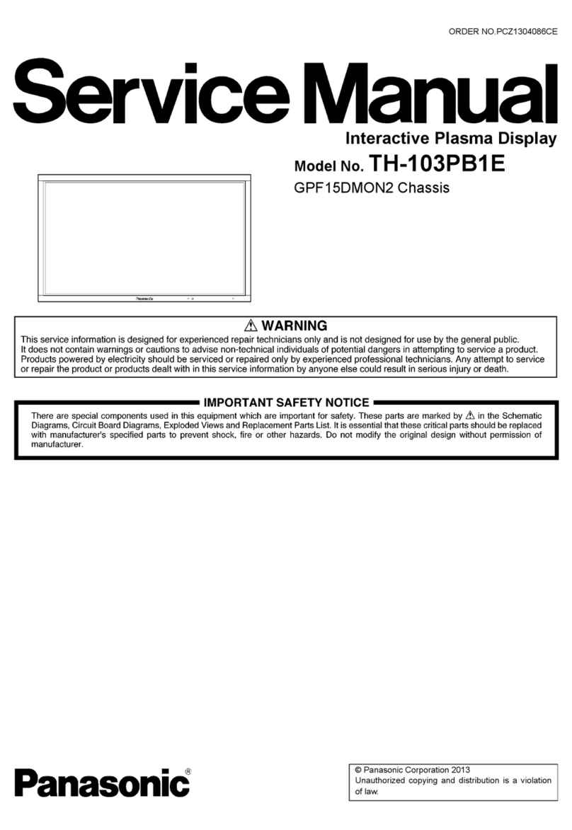 Panasonic TH-103PB1E Service manual