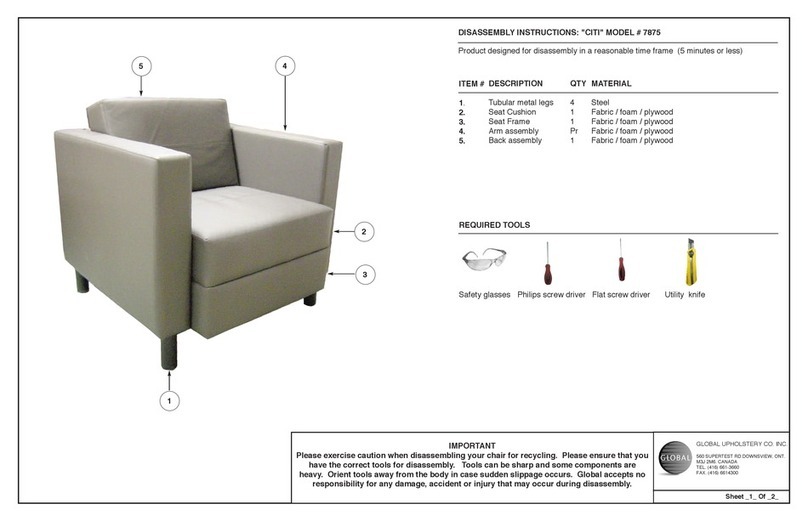 Global CITI 7875 Disassembly instructions