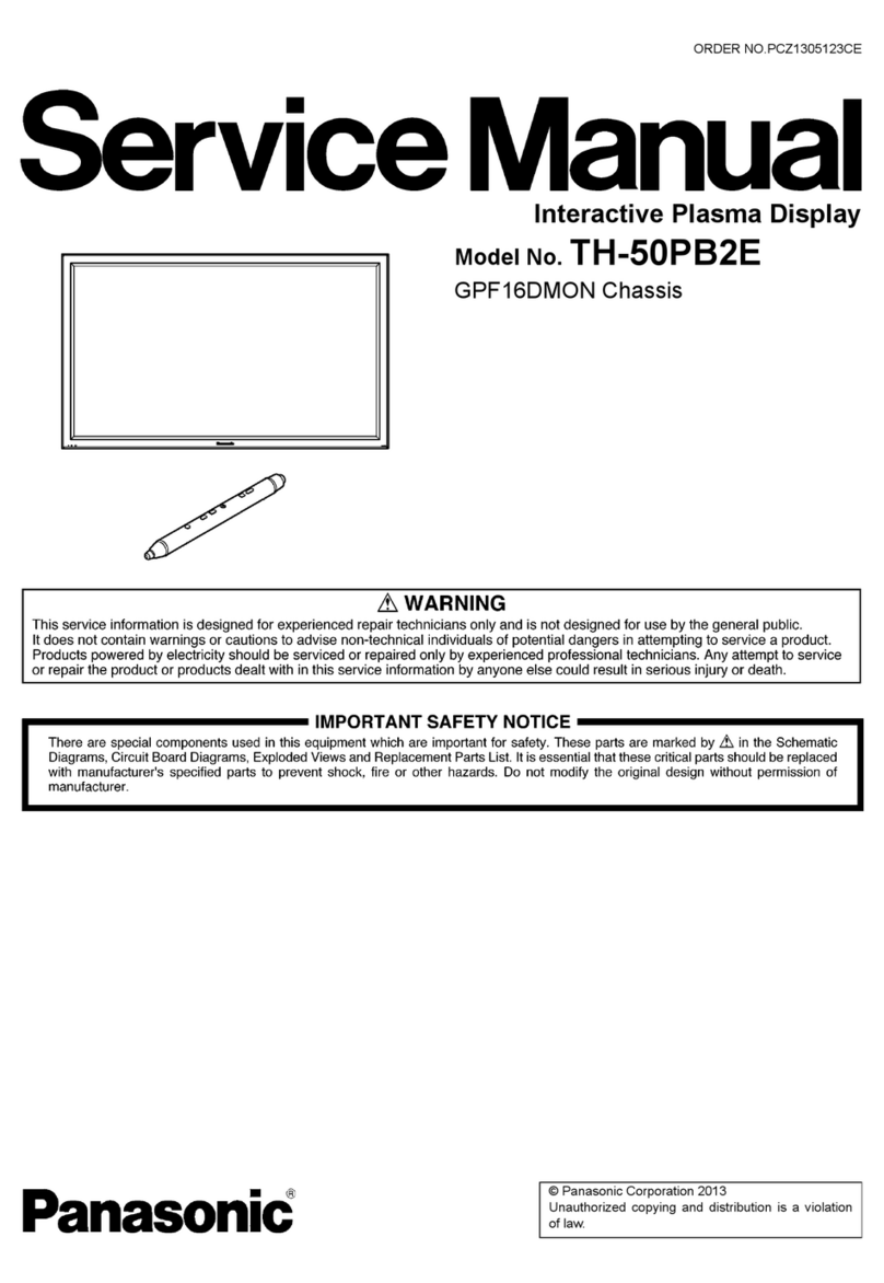 Panasonic TH-50PB2E User manual