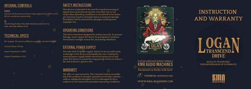 KMA LOGAN TRANSCEND DRIVE User manual