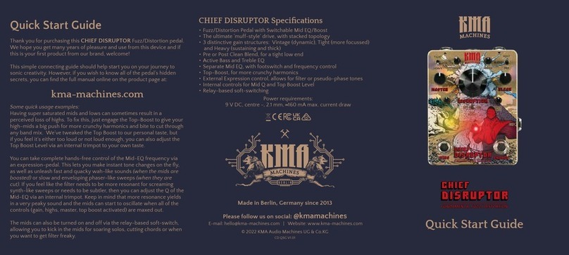 KMA CHIEF DISRUPTOR User manual