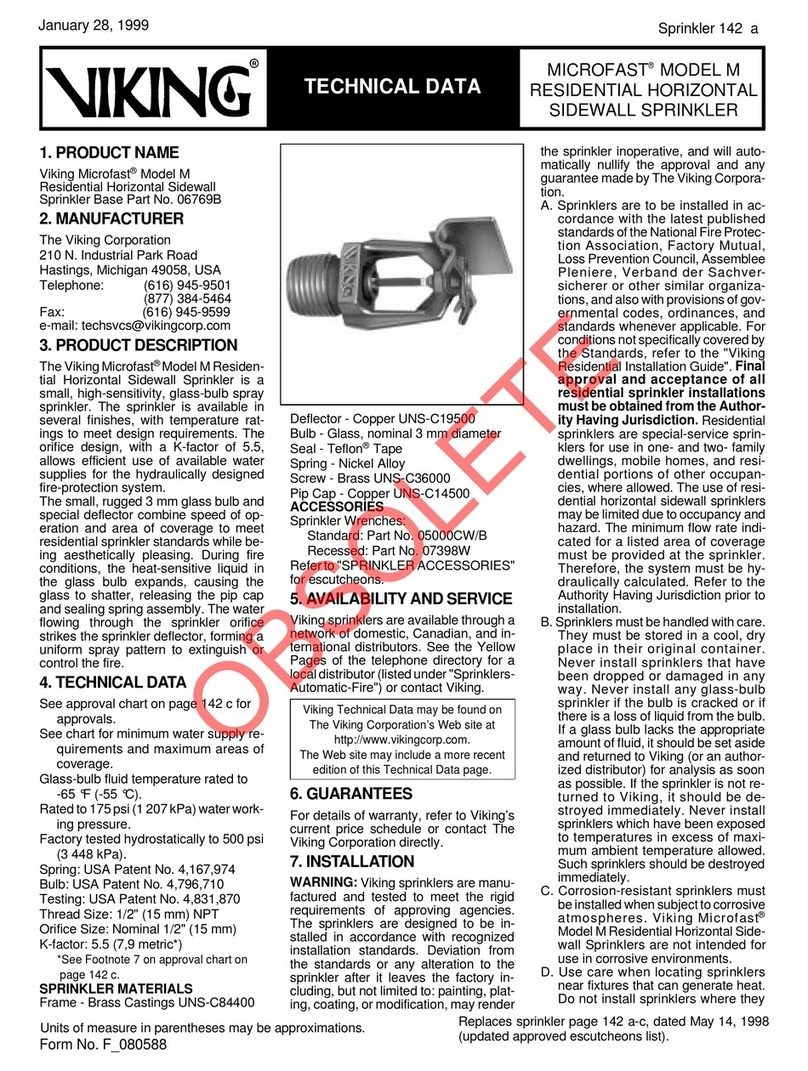 Viking MICROFAST M Technical data
