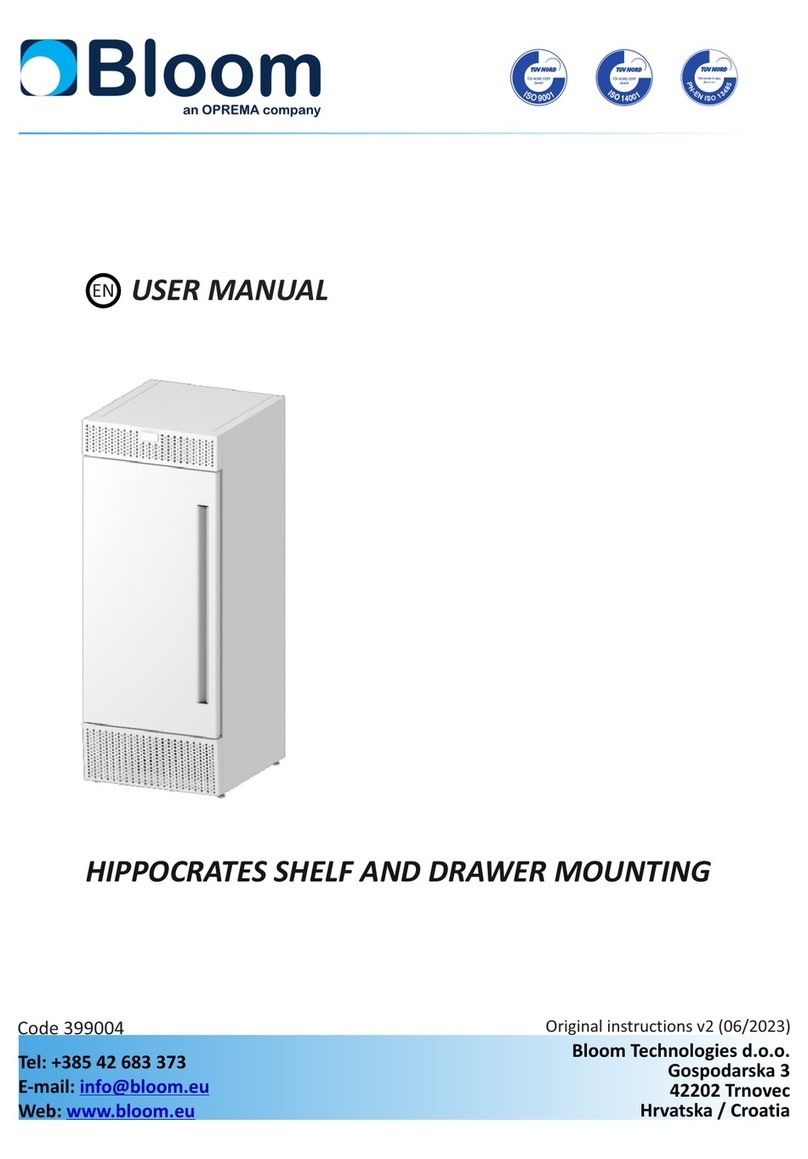 Oprema Bloom HIPPOCRATES 100 user manual