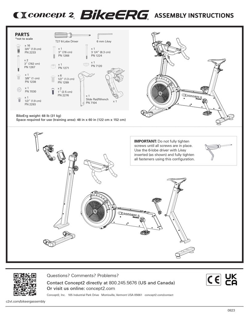 Concept2 BikeERG z User manual