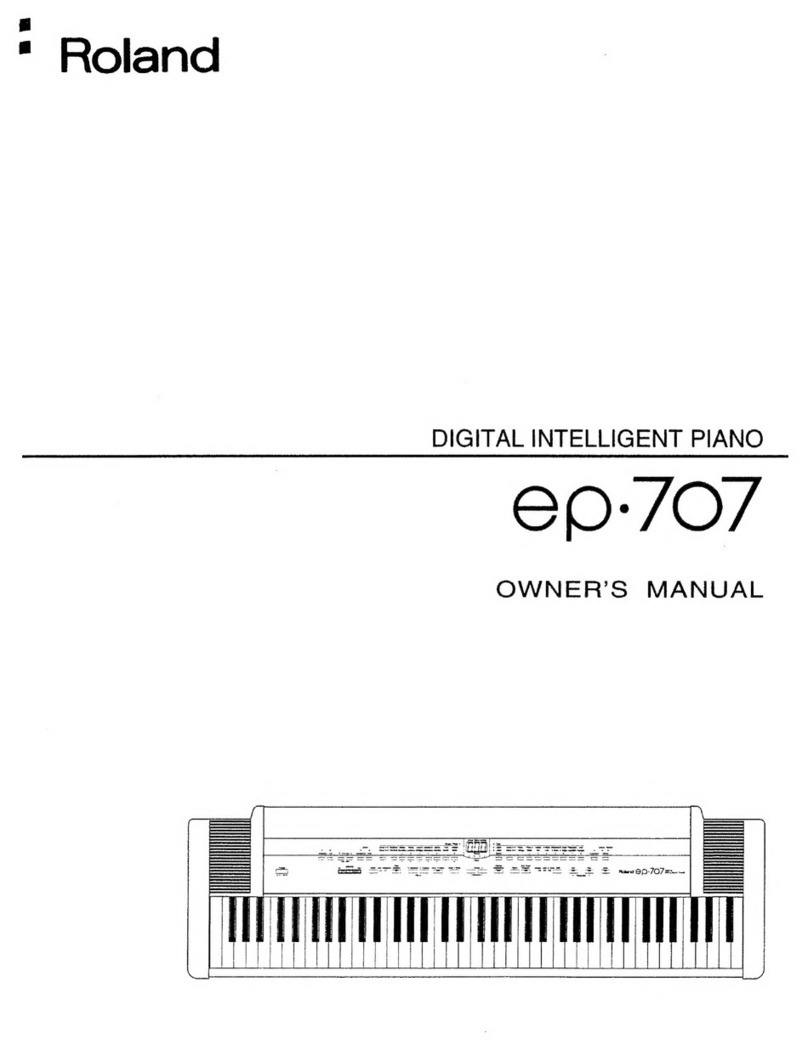 Roland ep-707 User manual
