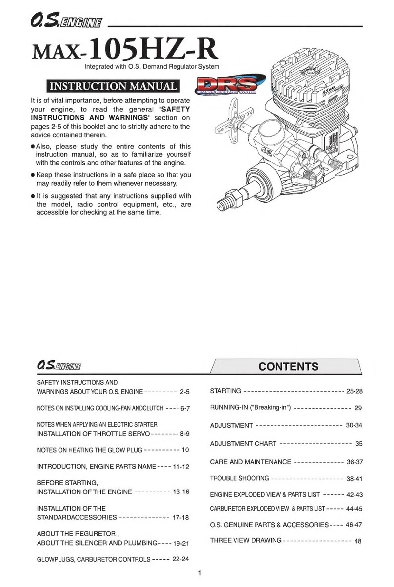O.S. engine MAX-105HZ-R User manual O.S. engine MAX-105HZ-R User manual