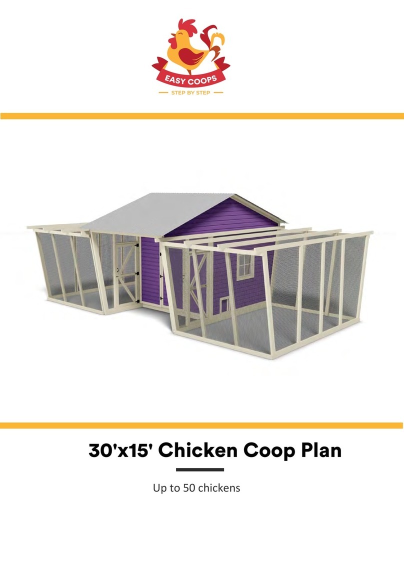 EASY COOPS Chicken Coop Plan 30x15 User manual