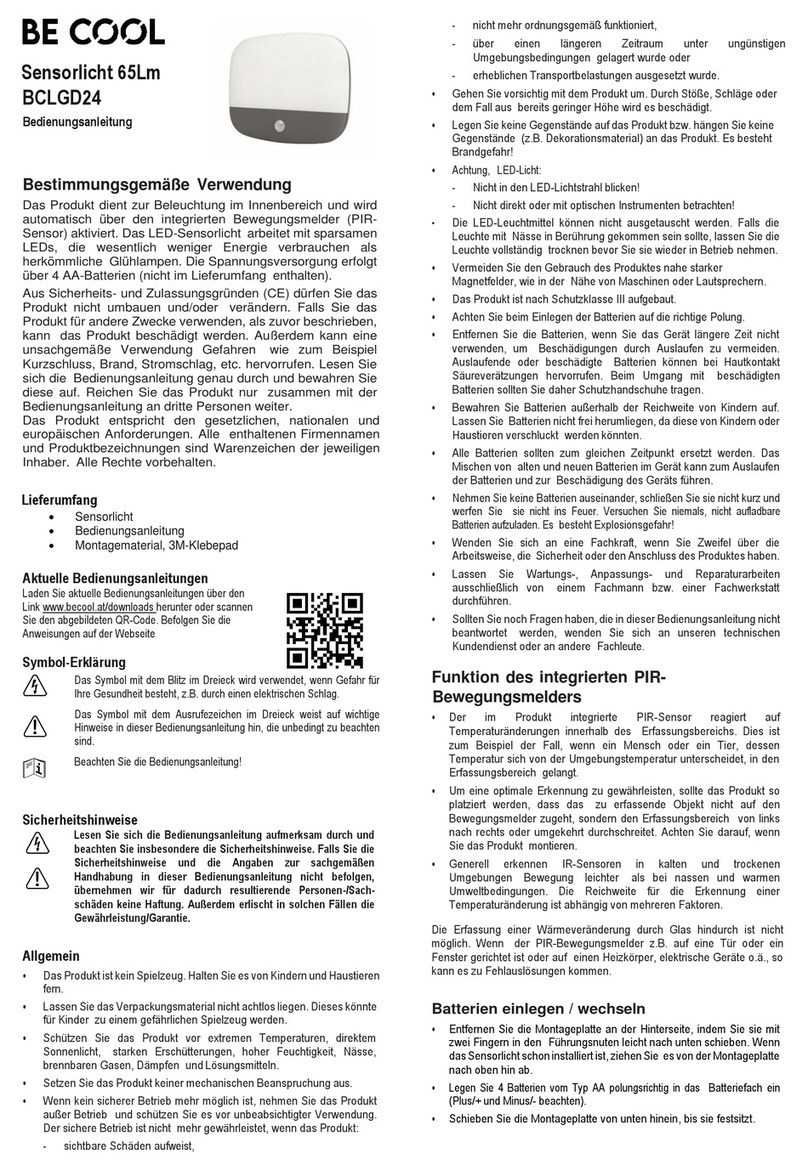 Be Cool BCLGD24 User manual