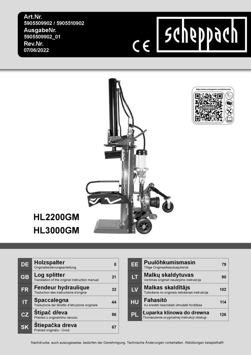 Scheppach HL2200GM Quick start guide