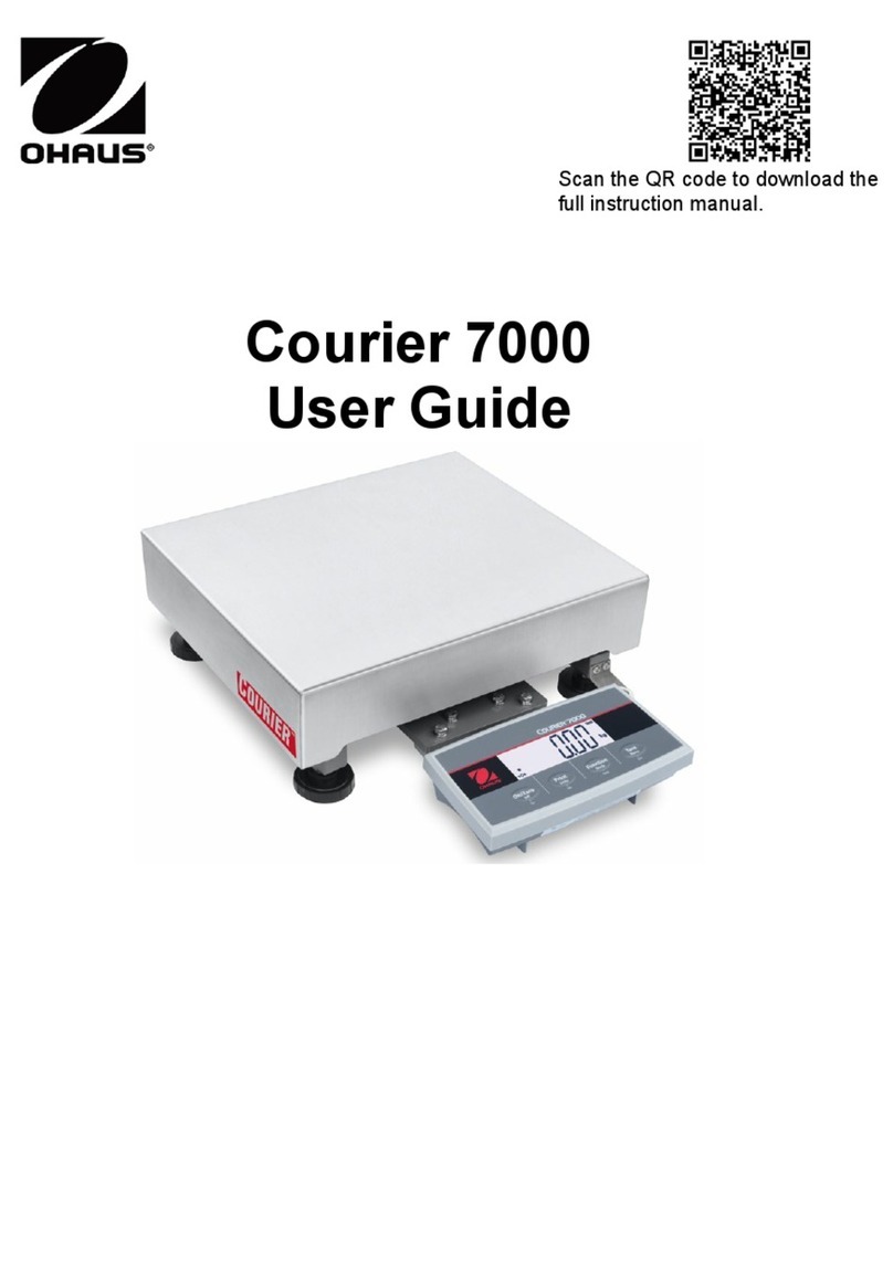 OHAUS Courier 7000 User manual
