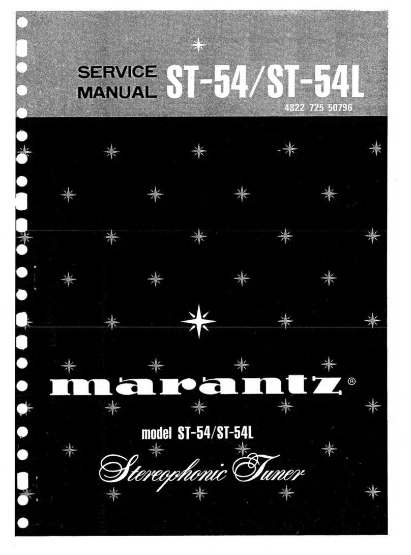 Marantz ST-54 User manual