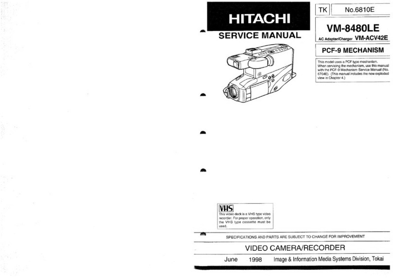 Hitachi VM-8480LE User manual