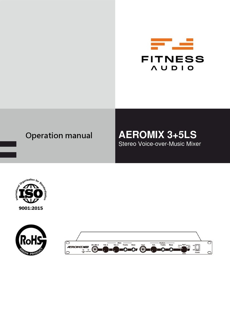 FITNESS AUDIO AEROMIX 3+5LS User manual