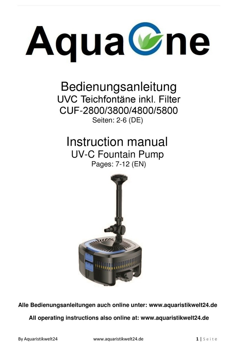 Aqua One CUF Series instruction manual