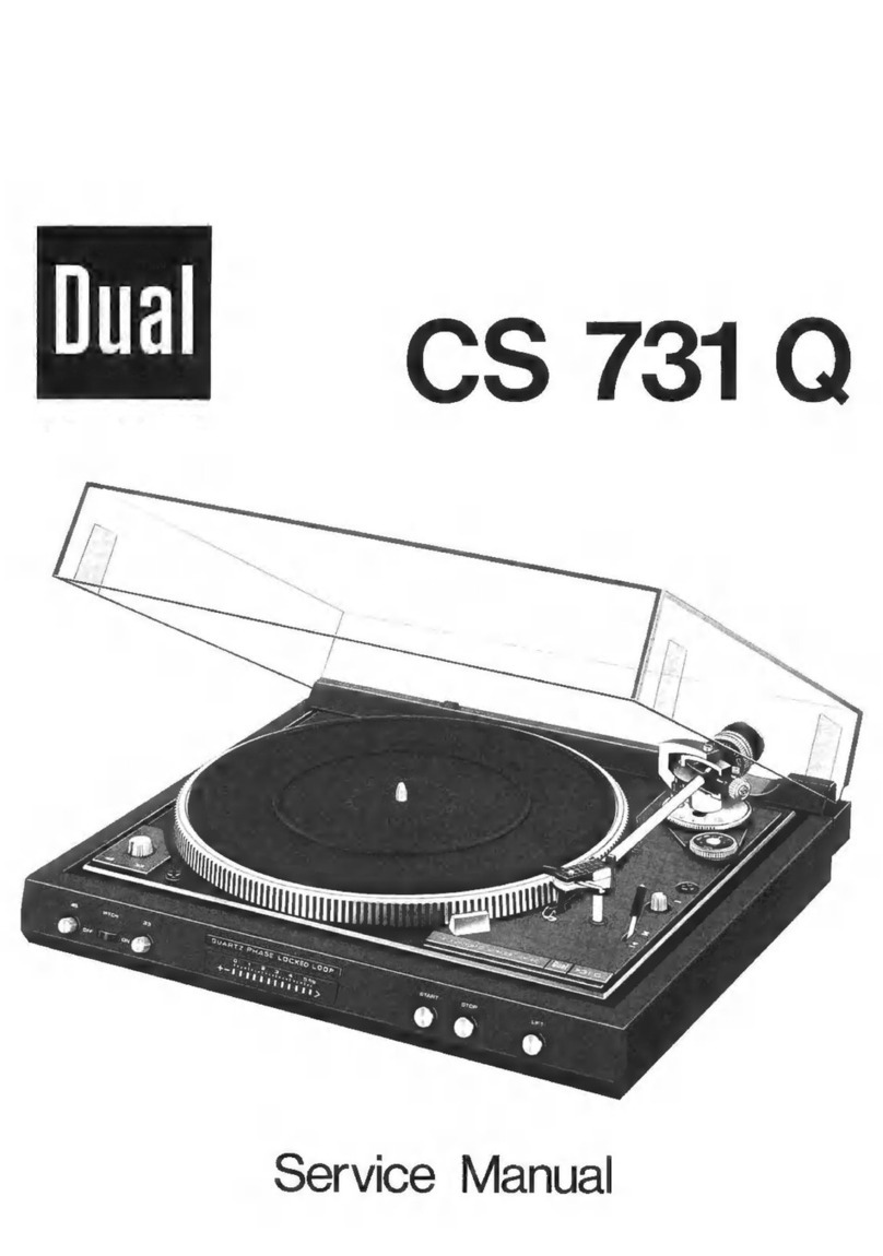 Dual CS 731 Q Service manual