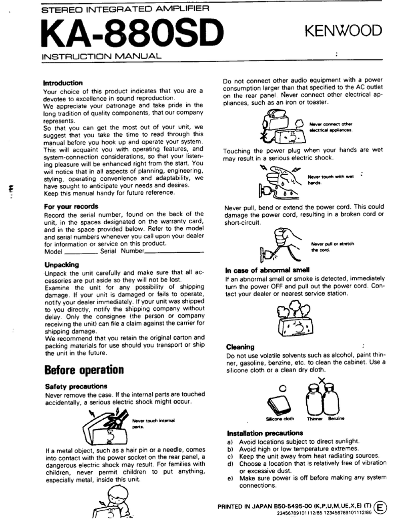 Kenwood KA-880SD User manual