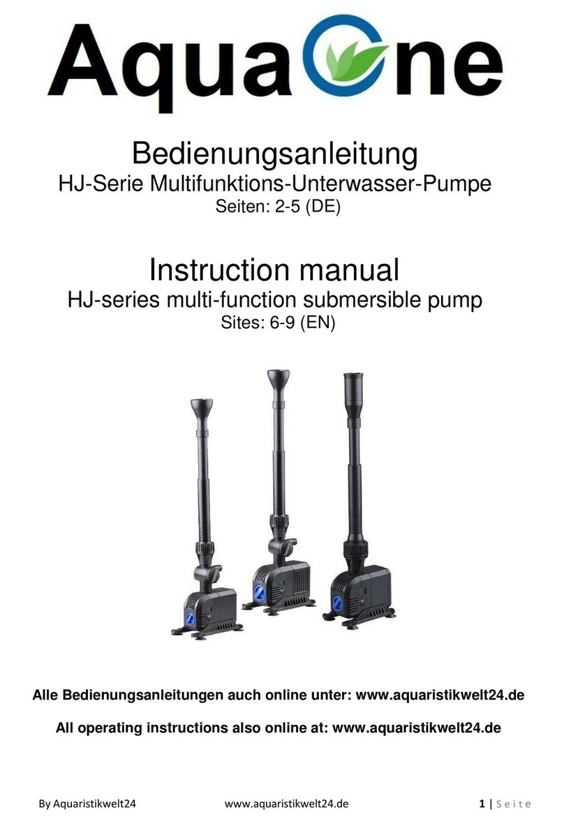 Aqua One HJ Series User manual