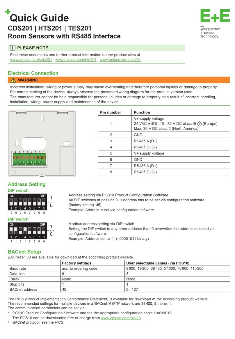 E+E Elektronik CDS201 User manual