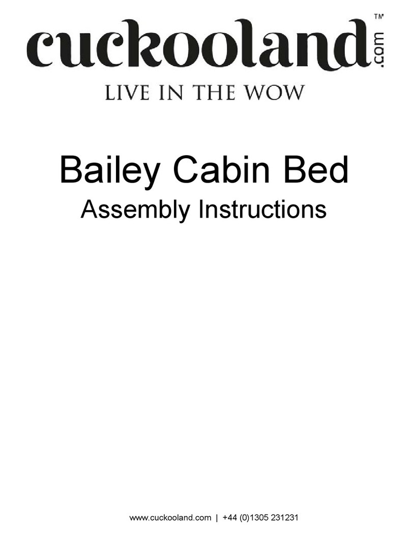Cuckooland Bailey Cabin Bed User manual Cuckooland Bailey Cabin Bed User manual