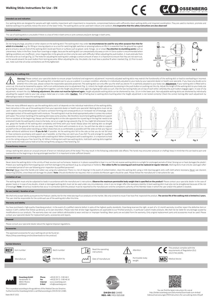 Ossenberg 500 User manual