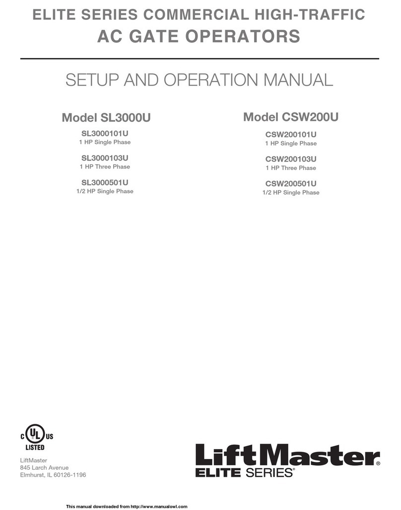 Chamberlain ELITE Series Setup and operation manual