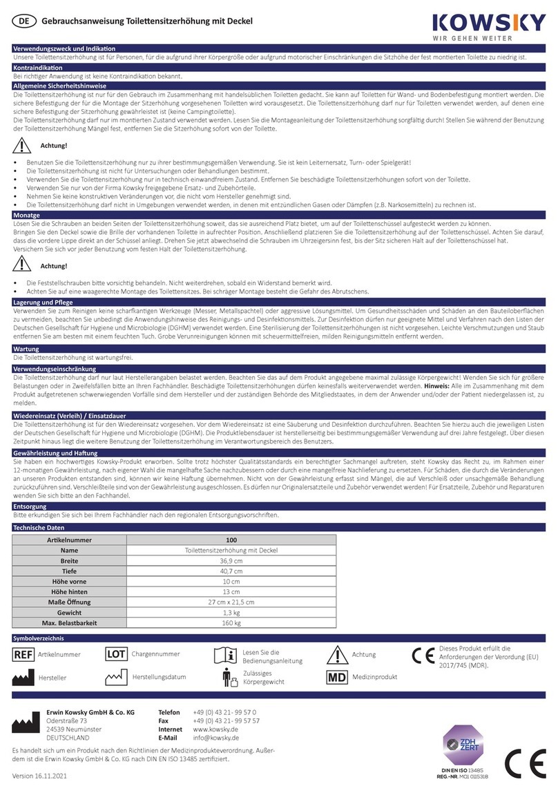 KOWSKY 100 Instructions for use