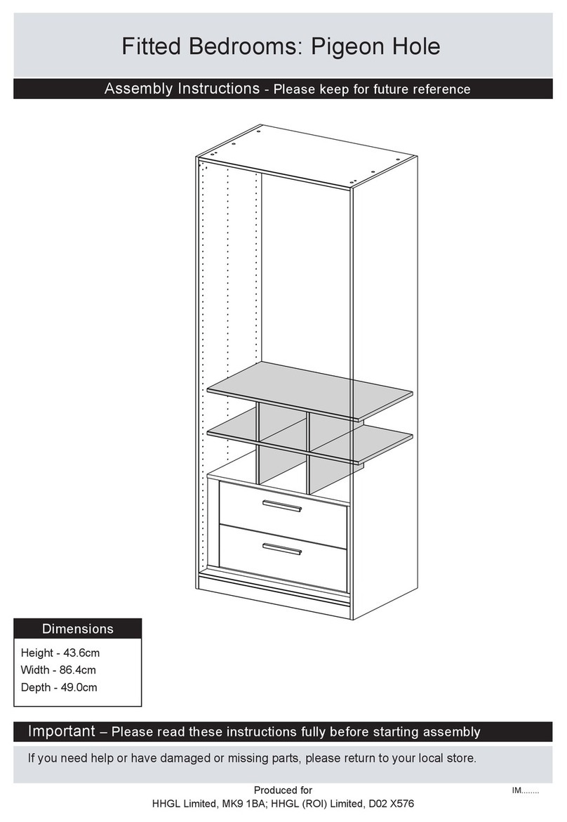 House Beautiful Fitted Bedrooms: Pigeon Hole Assembly instructions House Beautiful Fitted Bedrooms: Pigeon Hole Assembly instructions