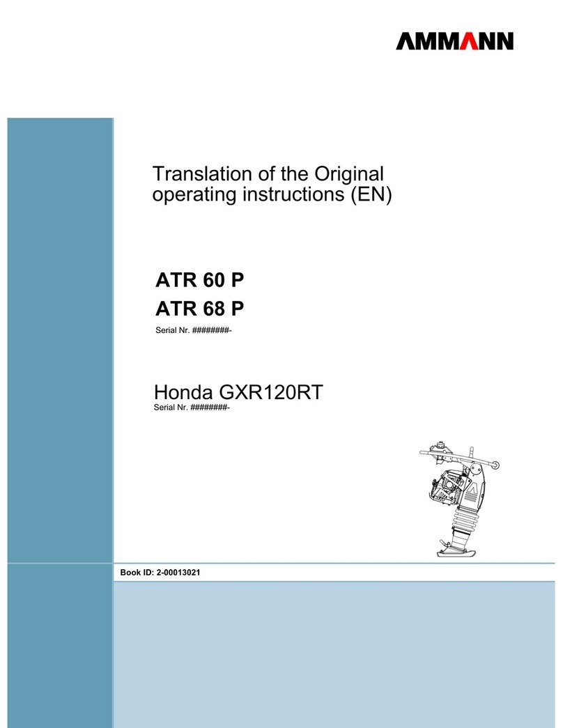 Ammann ATR 60 P operating instructions
