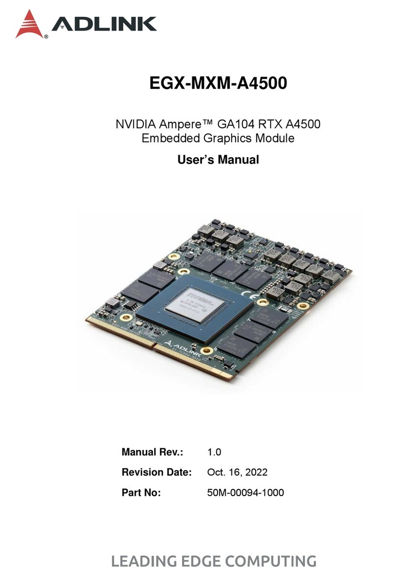 ADLINK Technology EGX-MXM-A4500 User manual