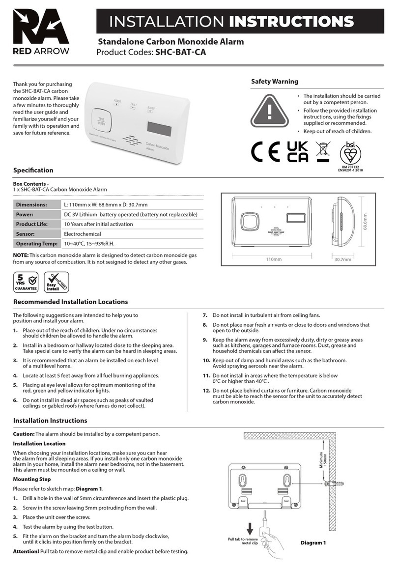 Red Arrow SHC-BAT-CA User manual