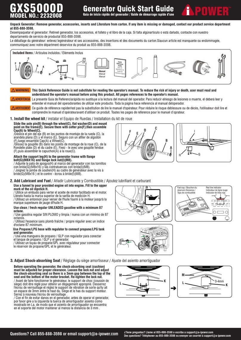 iPower GXS5000D User manual