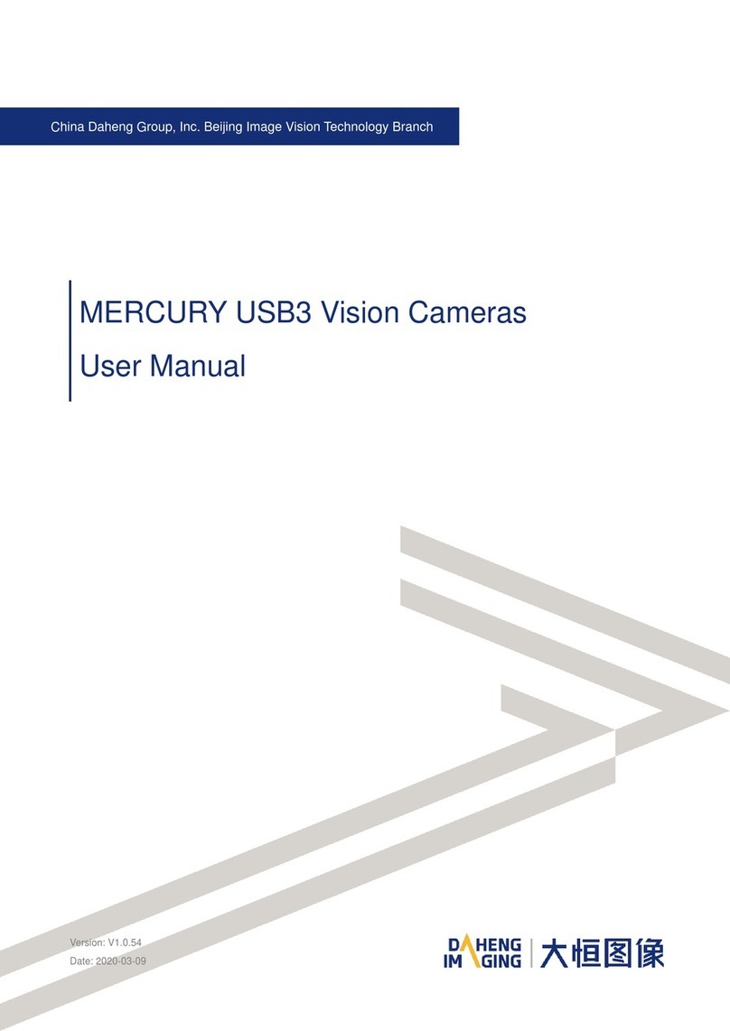 Daheng Imaging MERCURY USB3 user manual Daheng Imaging MERCURY USB3 user manual
