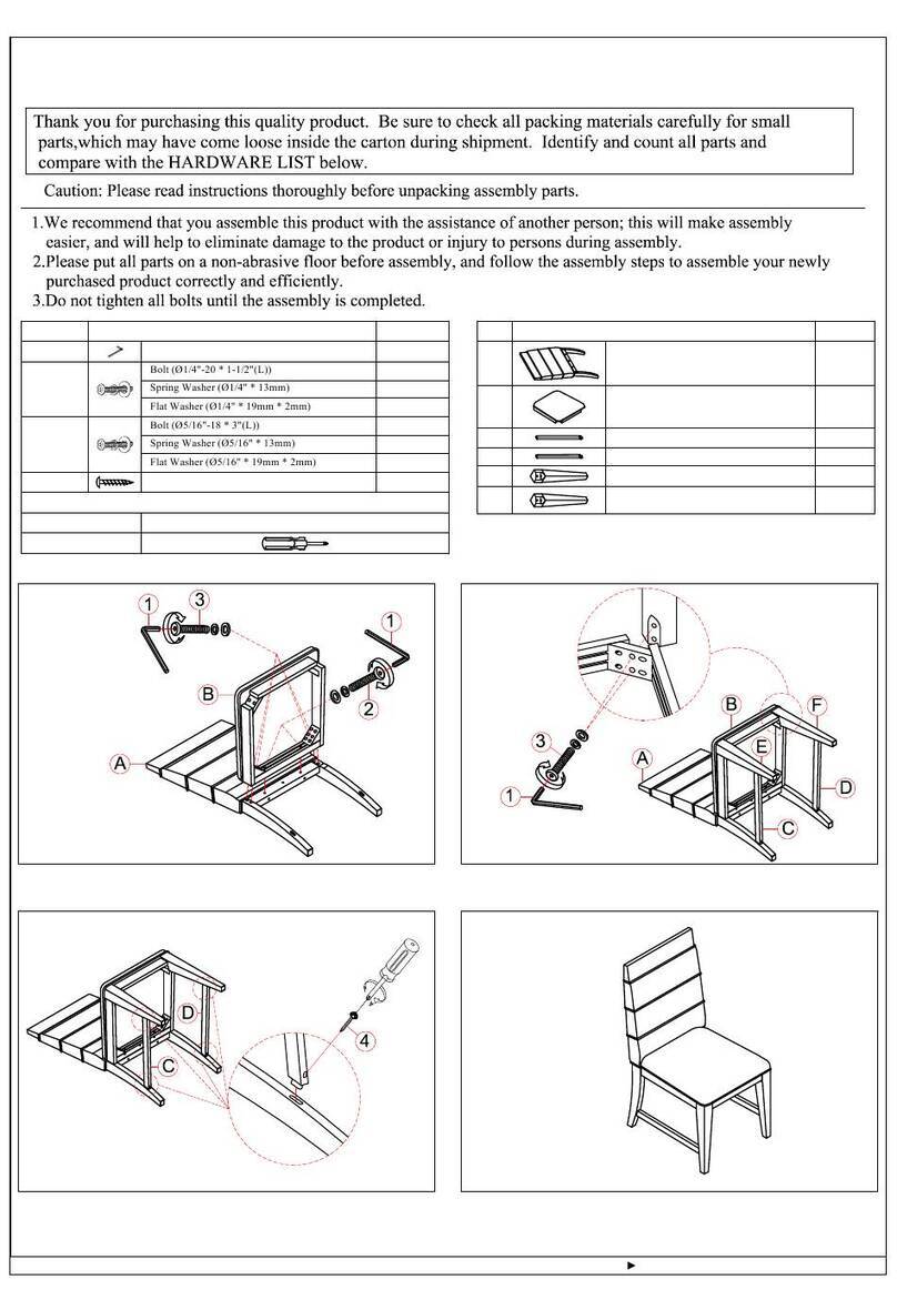 ROOMS TO GO NAJA 9967-4 Assembly instructions