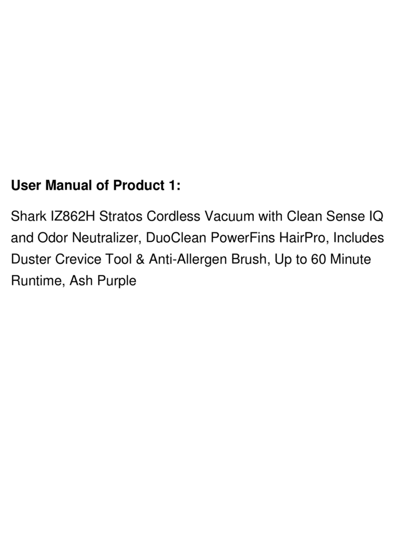 Shark STRATOS CLEAN SENSE IQ MultiFLEX IZ862H User manual