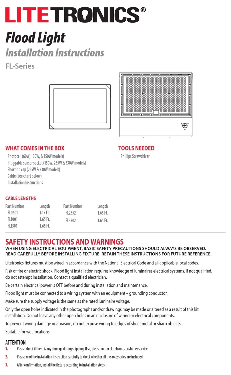 LITETRONICS FL Series User manual