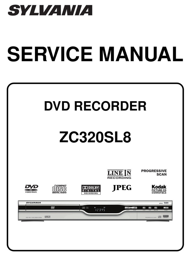 Sylvania ZC320SL8 Service manual