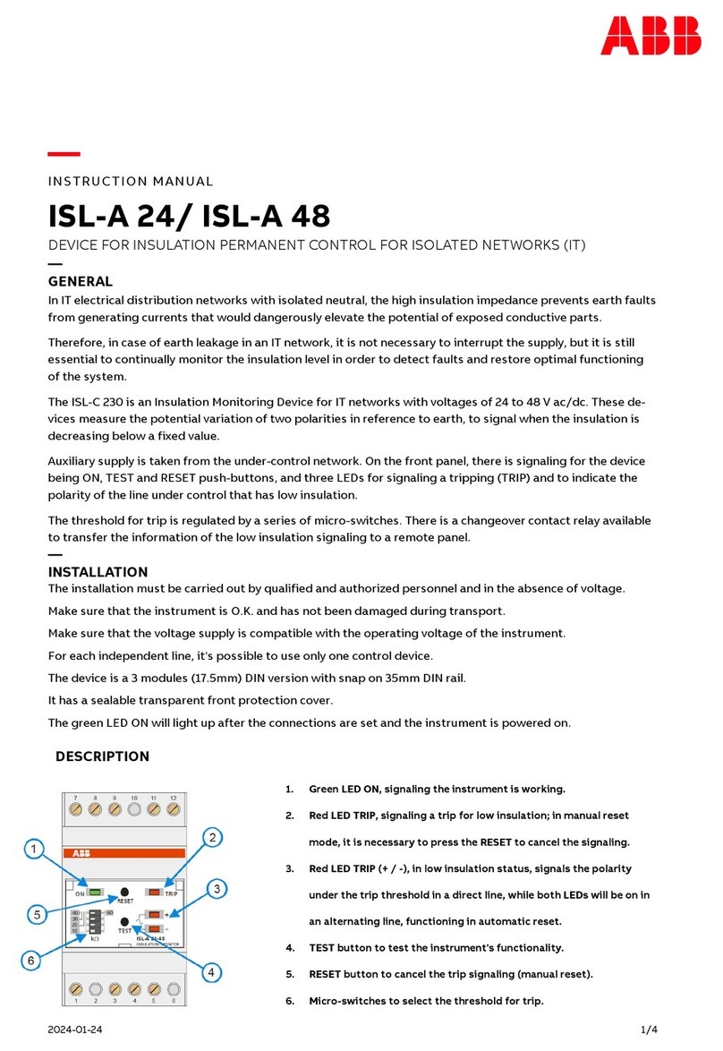 ABB ISL-A 24 User manual