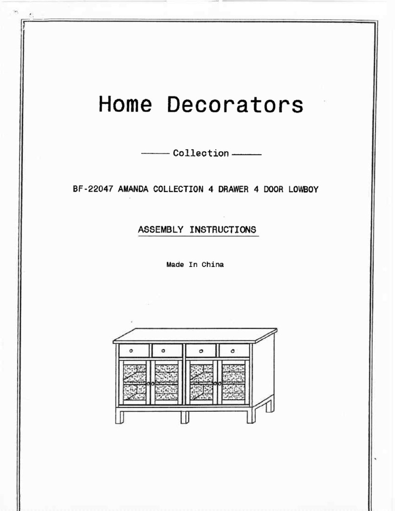 Home Decorators AMANDA BF-22047 Assembly instructions